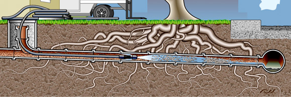 HydroJet Cleaning Sewer Pipes